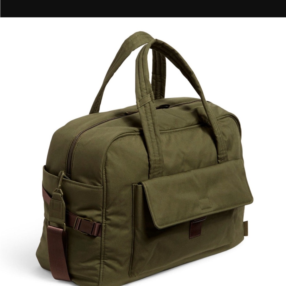 Vera Bradley Utility Travel Bag Olive Green - Picture 3 of 9